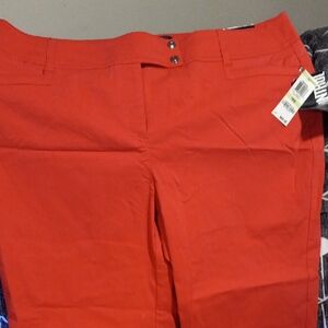 Style & Co. Women's Red Ankle Jeans